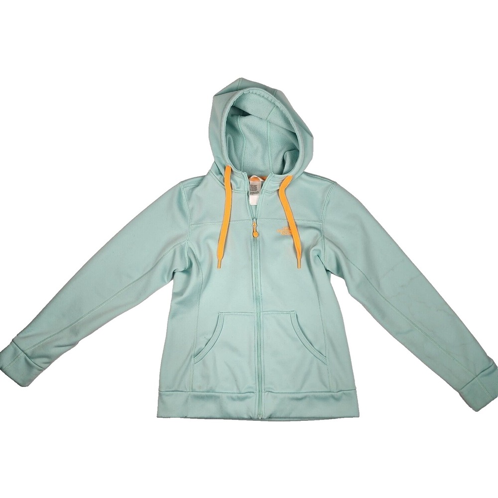 The North Face Full Zip Hoodie Teal Orange Women's Size Small
